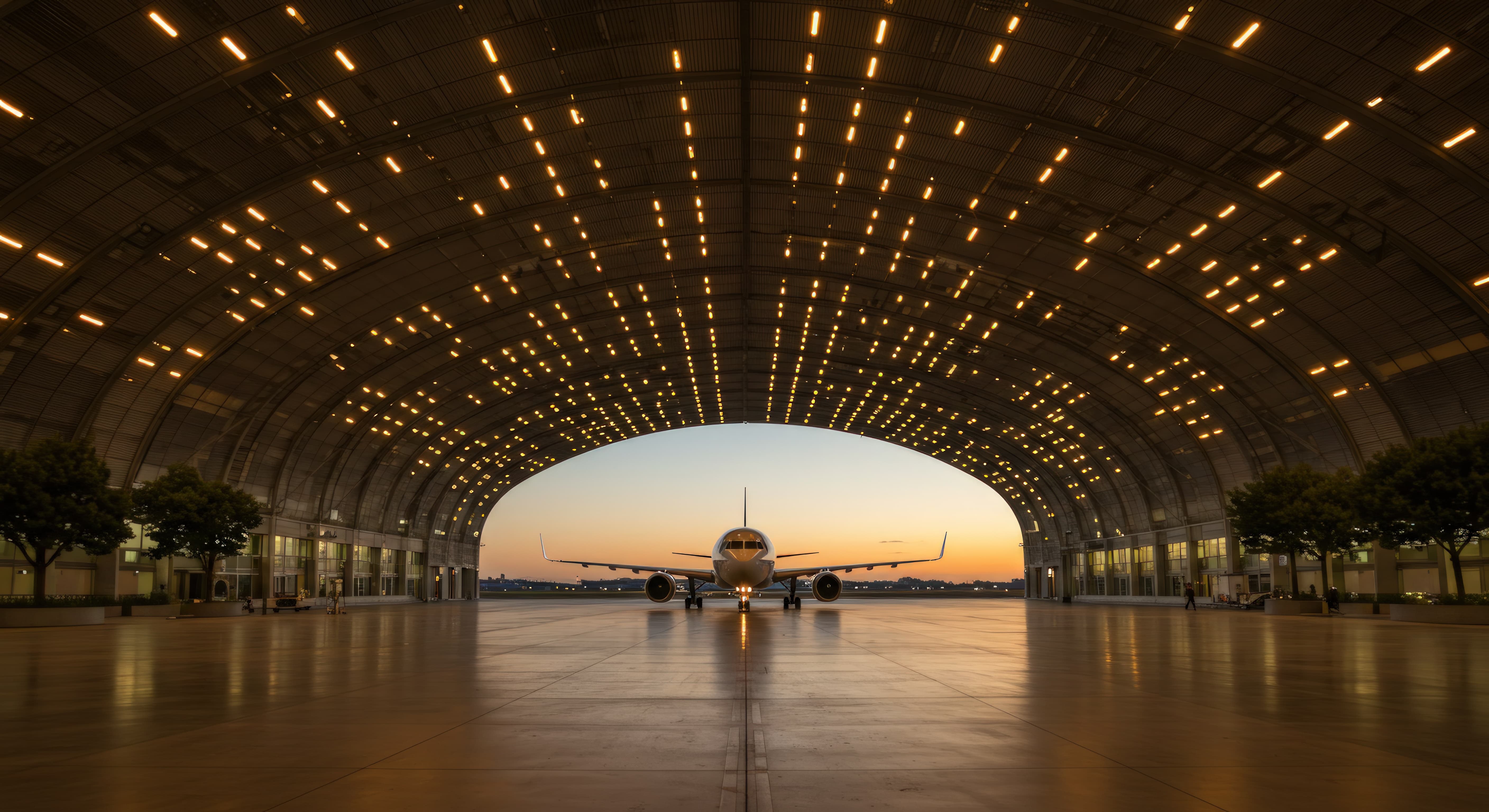 Aircraft, hangar-fresh