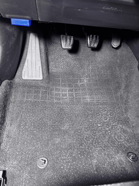 Carpet extraction — after